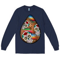 Navy mexican teardrop  2 Long Sleeve Tee - BundleAndBundleShop