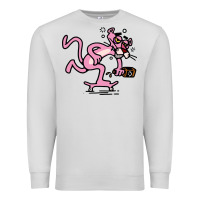 Dove Grey pink panther Premium Sweatshirt - linhVisuals
