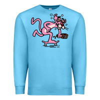 Ocean Blue pink panther Premium Sweatshirt - linhVisuals