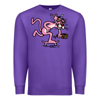 Purple pink panther Premium Sweatshirt - linhVisuals