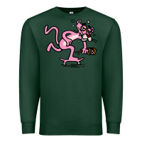 Sports Green pink panther Premium Sweatshirt - linhVisuals