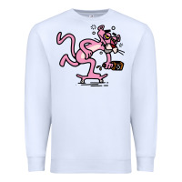 White pink panther Premium Sweatshirt - linhVisuals