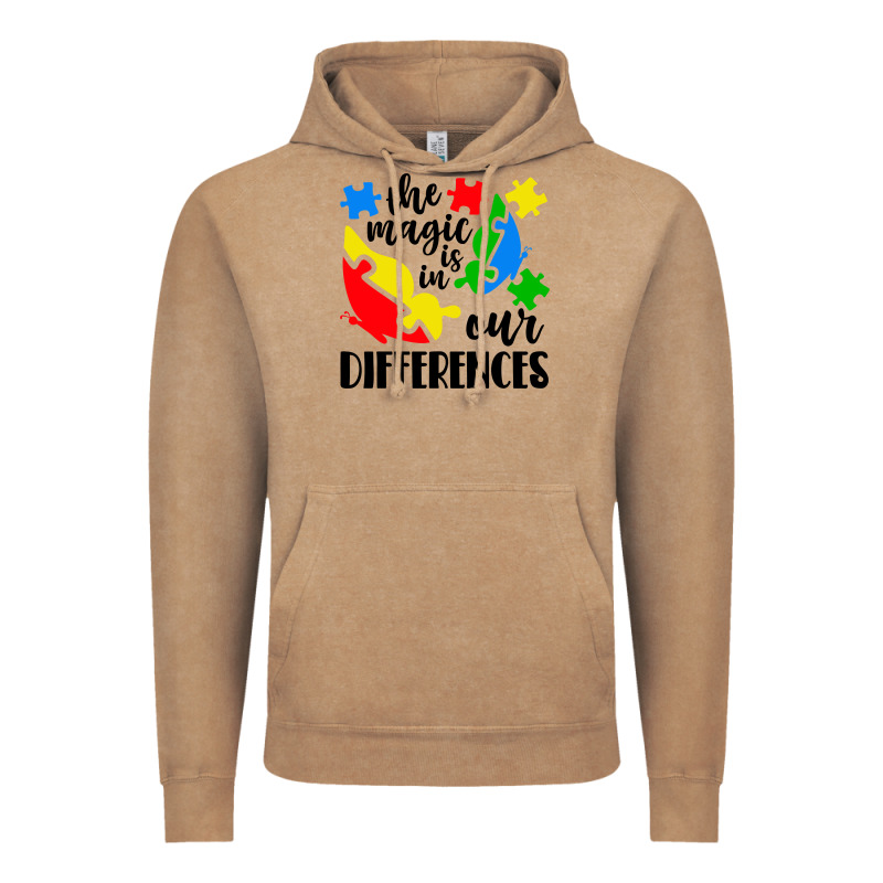 The Magic Is In Our Differences Vintage Hoodie by CowhideDigitalArt | Teevron