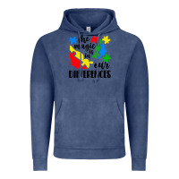 Vintage Denim the magic is in our differences Vintage Hoodie - CowhideDigitalArt