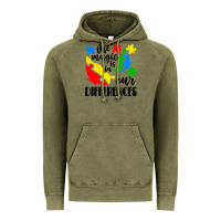 Vintage Olive the magic is in our differences Vintage Hoodie - CowhideDigitalArt