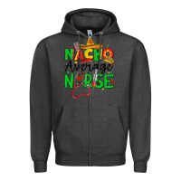 Charcoal Heather nacho average nurse Zipper Hoodie - JahusDesignShop