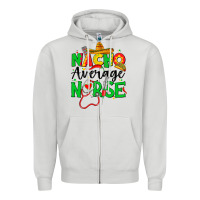 Dove Grey nacho average nurse Zipper Hoodie - JahusDesignShop