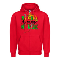 Red nacho average nurse Zipper Hoodie - JahusDesignShop