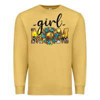 Antique Gold girl mom Premium Sweatshirt - JahusDesignShop