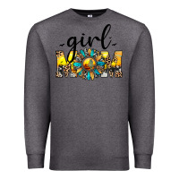 Charcoal Heather girl mom Premium Sweatshirt - JahusDesignShop