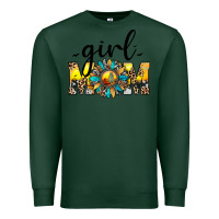Sports Green girl mom Premium Sweatshirt - JahusDesignShop