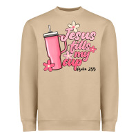 Mushroom jesus fills my cup Heavyweight Sweatshirt - JahusDesignShop
