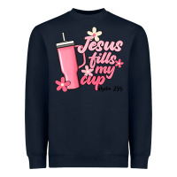 Navy jesus fills my cup Heavyweight Sweatshirt - JahusDesignShop