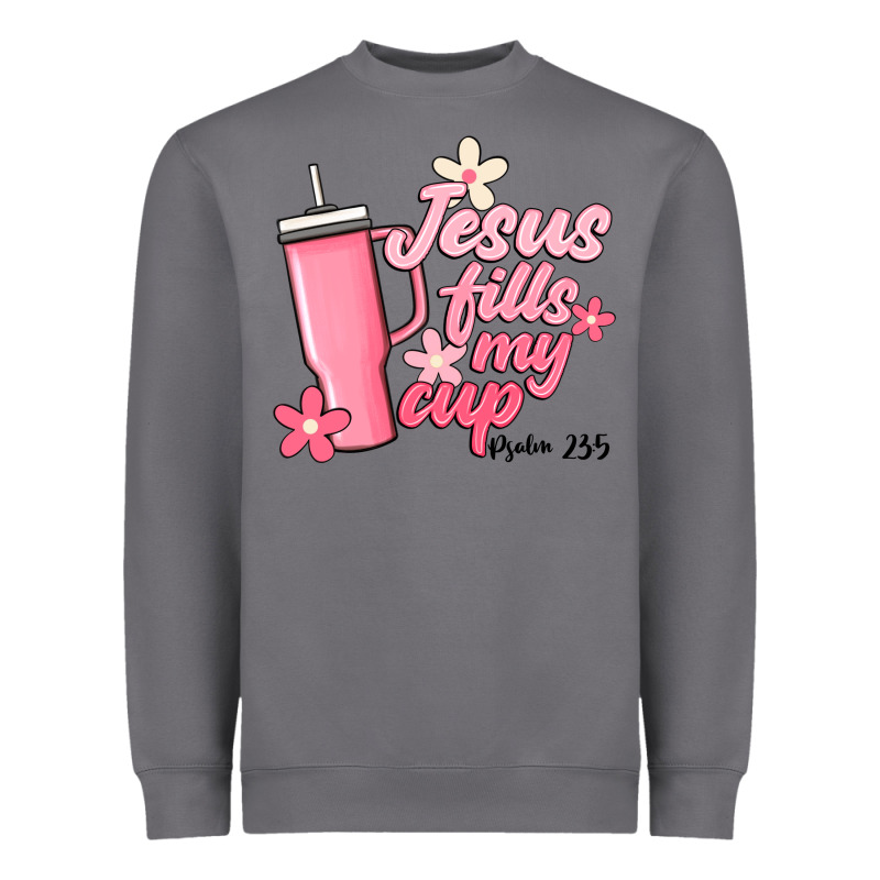 Jesus Fills My Cup Heavyweight Sweatshirt by JahusDesignShop | Teevron