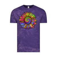 Cloud Purple tie dye sunflower Vintage Tee - RanaPortraitStore