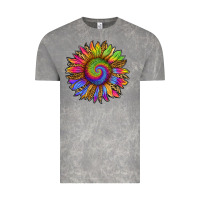 Cloud Rock tie dye sunflower Vintage Tee - RanaPortraitStore