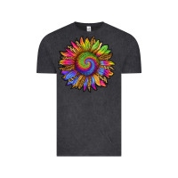 Vintage Black tie dye sunflower Vintage Tee - RanaPortraitStore