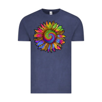 Vintage Denim tie dye sunflower Vintage Tee - RanaPortraitStore