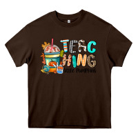 Chocolate Brown teaching little pumpkins Heavy Core Tee - CowGirlArtShop
