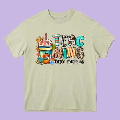 Teaching Little Pumpkins Heavy Core Tee Designed By Cowgirlartshop