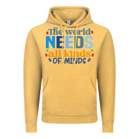 Vintage Mustard The world needs all kinds of minds Vintage Hoodie - CowhideDigitalArt