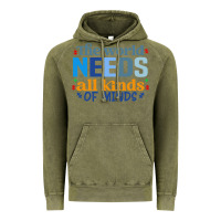 Vintage Olive The world needs all kinds of minds Vintage Hoodie - CowhideDigitalArt