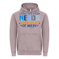 Vintage Zinc The world needs all kinds of minds Vintage Hoodie - CowhideDigitalArt