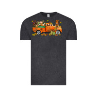 Vintage Black thanksgiving truck with gnome bbs Vintage Tee - BundleAndBundleShop