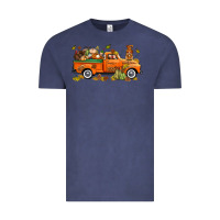Vintage Denim thanksgiving truck with gnome bbs Vintage Tee - BundleAndBundleShop
