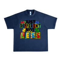 Navy just different not less Urban Heavy Tee - FaDigitalArtStudio