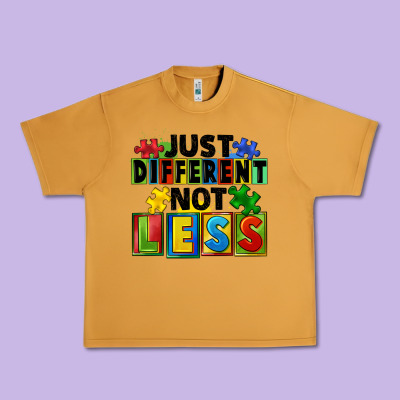 Just Different Not Less Urban Heavy Tee Designed By Fadigitalartstudio