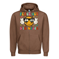 Chestnut peace out 2024 5th grade Zipper Hoodie - JahusDesignShop