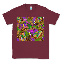 Burgundy Mardi Gras with crabs tumbler Classic Tee - HowdyJamesFarm