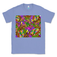 Colony Blue Mardi Gras with crabs tumbler Classic Tee - HowdyJamesFarm