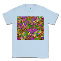 Dusty Blue Mardi Gras with crabs tumbler Classic Tee - HowdyJamesFarm