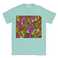 Seafoam Mardi Gras with crabs tumbler Classic Tee - HowdyJamesFarm