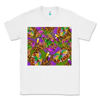 White Mardi Gras with crabs tumbler Classic Tee - HowdyJamesFarm