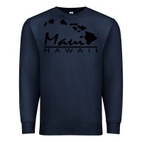 Navy maui hawaii Premium Sweatshirt - linhVisuals