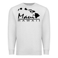 Oatmeal Heather maui hawaii Premium Sweatshirt - linhVisuals