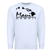 White maui hawaii Premium Sweatshirt - linhVisuals