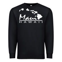Black maui hawaii Premium Sweatshirt - linhVisuals