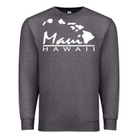 Charcoal Heather maui hawaii Premium Sweatshirt - linhVisuals