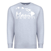 Heather Grey maui hawaii Premium Sweatshirt - linhVisuals