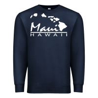Navy maui hawaii Premium Sweatshirt - linhVisuals