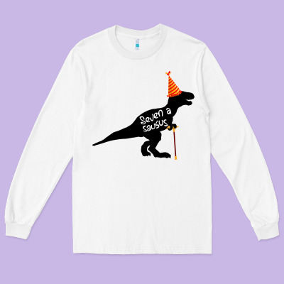 Seven A Saurus Long Sleeve Tee Designed By Bettercallsaul