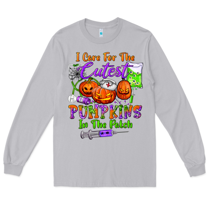 I Care For The Cutest Pumpkins In The Patch Long Sleeve Tee by BundleAndBundleShop | Teevron