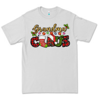 Dove Grey Grandma claus with christmas gift sock mother's Premium Tee - HowdyJamesFarm