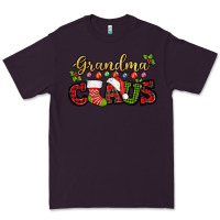 Plum Grandma claus with christmas gift sock mother's Premium Tee - HowdyJamesFarm