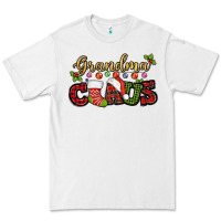 White Grandma claus with christmas gift sock mother's Premium Tee - HowdyJamesFarm