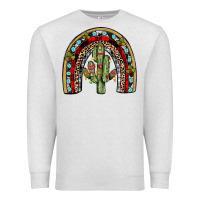 Oatmeal Heather christmas cactus rainbow Premium Sweatshirt - JahusDesignShop